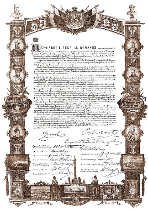 Constituţia din 1866, prima realizare a Regelui Carol I