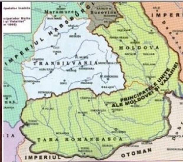 Harta Unirii Principatelor