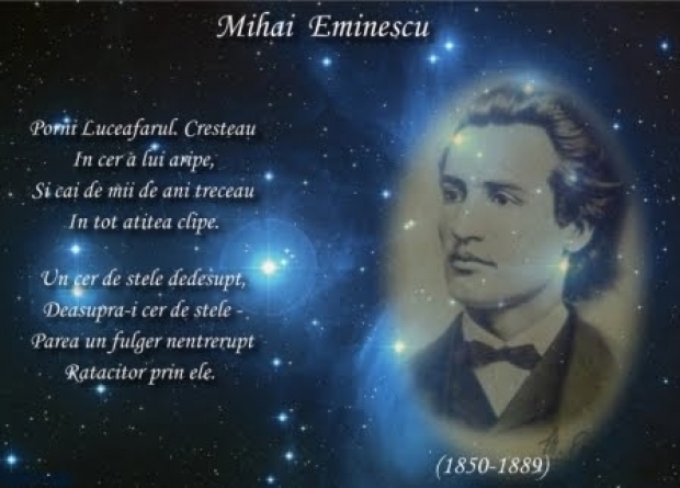Versuri Luceafărul Eminescu