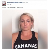 Bethanie Mattek-Sands vorbește pe Facebook despre accidentarea de la Wimbledon
