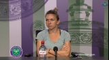 Simona Halep, conferință de presă la Wimbledon