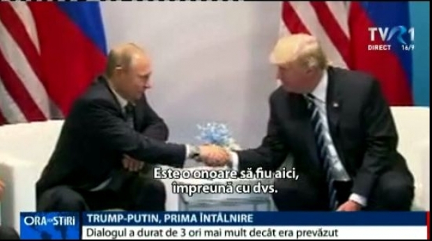Vladimir Putin - Donald trump, prima întâlnire