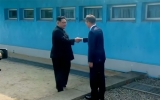 Kim Jong Un la Panmunjom