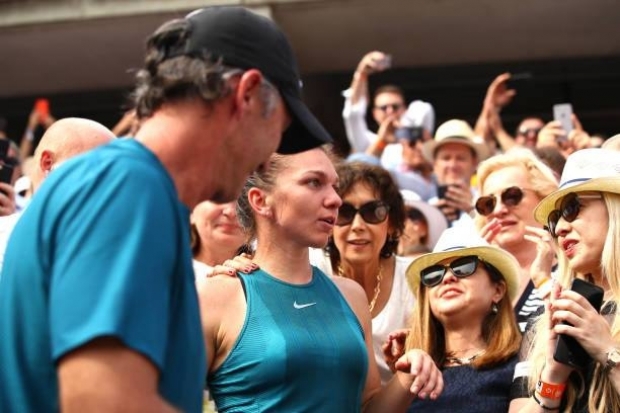 Simona Halep și Darren Cahill, finala Roland Garros