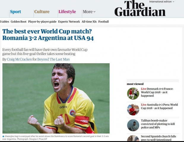 The Guardian - Cel mai bun meci de la o Cupă Mondială