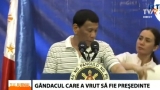 Rodrigo Duterte, întrerupt de un gândac 