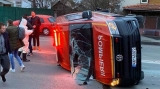 Un microbuz al ISU care transporta spre carantină 14 români întorși din Franța s-a răsturna