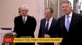 Donald Tusk și Klaus Iohannis, la Palatul Cotroceni 