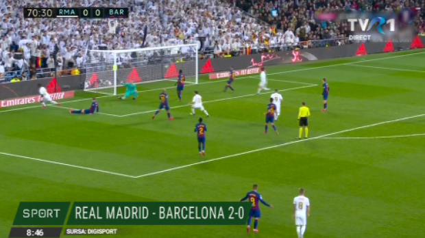 Real Madrid-Barcelona 2-0 