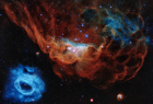 Nașterea unei stele, surprinsă de Hubble