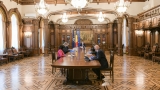 Președintele Klaus Iohannis, ședință la Palatul Cotroceni