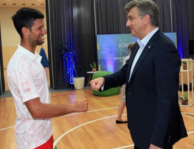 Novak Djokovic și Andrej Plenkovic