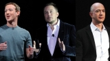 Mark Zuckerberg, Jeff Bezos şi Elon Musk