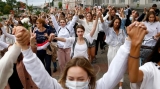 Protest al femeilor în Belarus