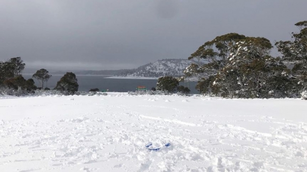 Zăpadă în Tasmania 