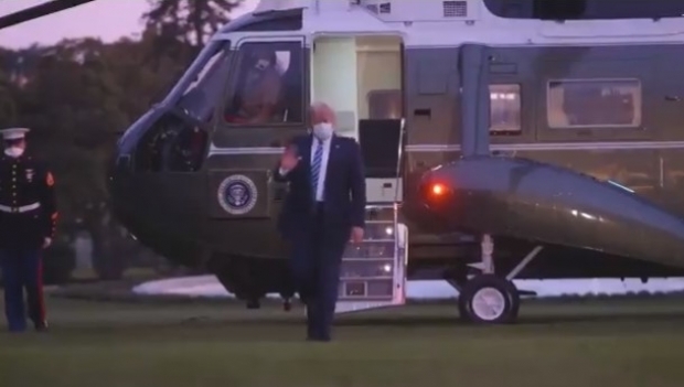 Donald Trump s-a întors la Casa Albă după spitalizare