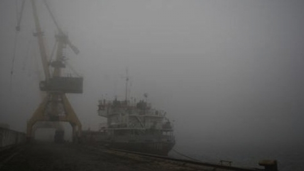 Portul Constanța, ceață