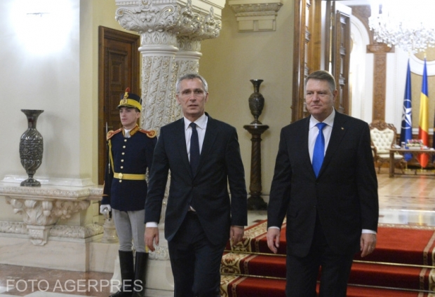 Președintele Klaus Iohannis și secretarul general al NATO, Jens Stoltenberg