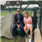 Darren Cahill și Simona Halep, Wimbledon 2019