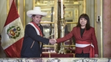 Mirtha Vasquez și președintele Pedro Castillo