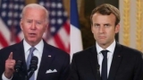 Joe Biden și Emmanuel Macron 