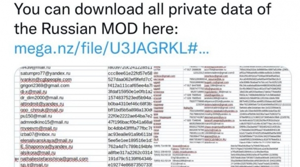 Baza de date a Ministerului rus al Apărării, spartă de Anonymous