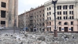 Clădiri distruse în Harkiv