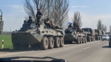 Coloană militară rusă, în drum spre Donbas