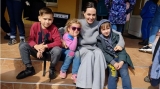 Angelina Jolie, în Lviv, cu copiii