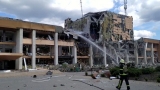 Centru cultural bombardat în Ucraina