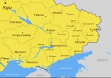 Harta estului Ucrainei