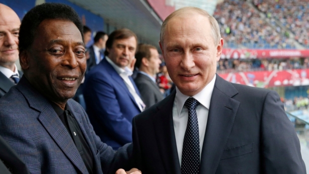 Pele și Vladimir Putin