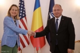 Ambasadoarea Julianne Smith și ministrul Bogdan Aurescu