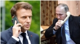 Vladimir Putin şi Emmanuel Macron, discuție telefonică