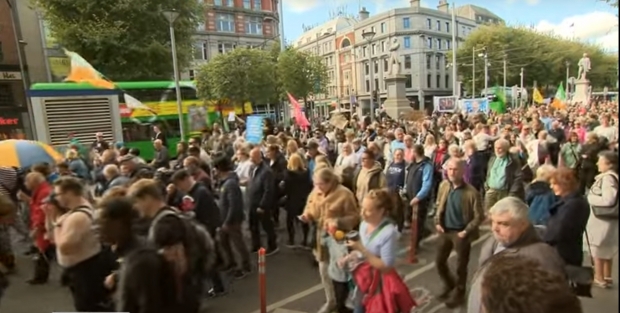 Protest la Dublin față de creșterea costului vieții