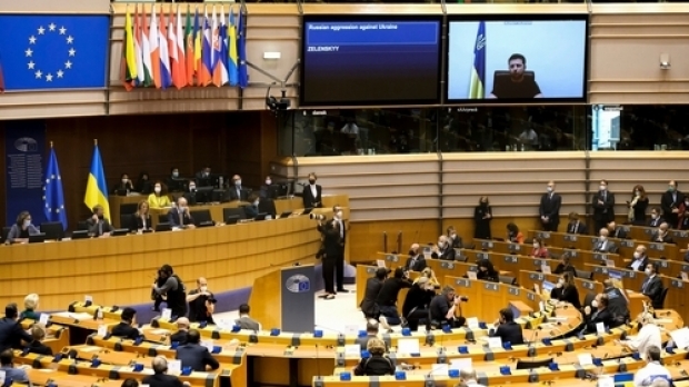 Volodimir Zelenski, discurs în Parlamentul European