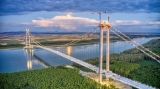 Podul suspendat peste Dunăre de la Brăila / CNAIR