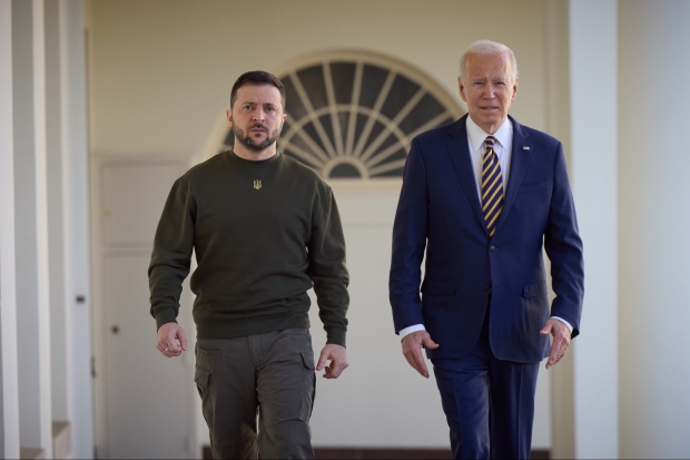 Volodimir Zelenski și Joe Biden