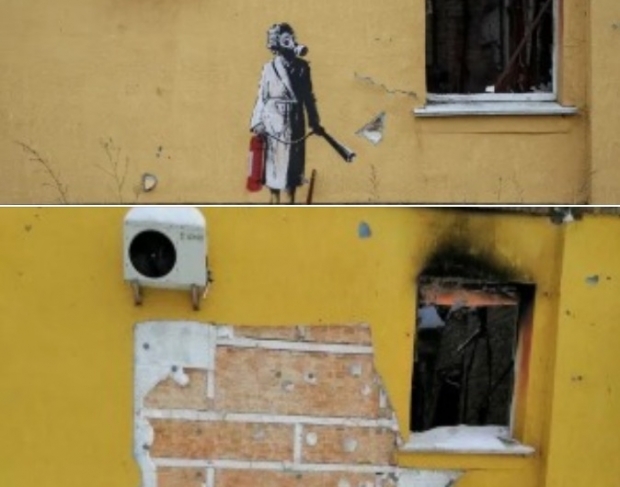 Tentativă de furt a unei lucrări semnate Banksy