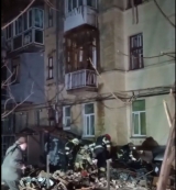 O rachetă rusească a lovit o clădire de locuinţe din Harkov