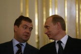 Dmitri Medvedev și Vladimir Putin
