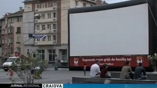 Cinema în aer liber la Craiova
