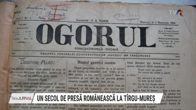 Un secol de presă în limba română la Tîrgu-Mureș