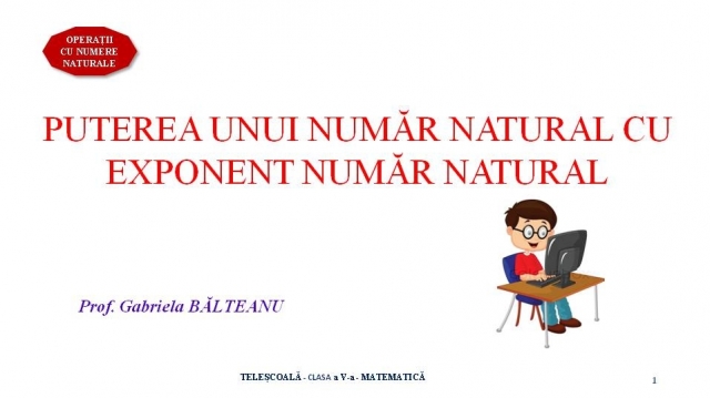 Matematica gimnaziu 24 noiembrie