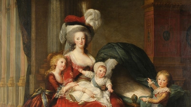 Marie Antoinette pictura Detaliu