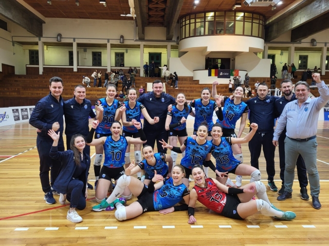 Volei feminin: CSM Lugoj a făcut un pas mare spre sferturile Cupei Challenge