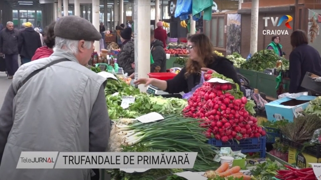 Trufandale de primăvară, în piețele craiovene | VIDEO