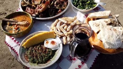 România în bucate: Miel la țăst în tavă cu usturoi verde, râme de post | VIDEO