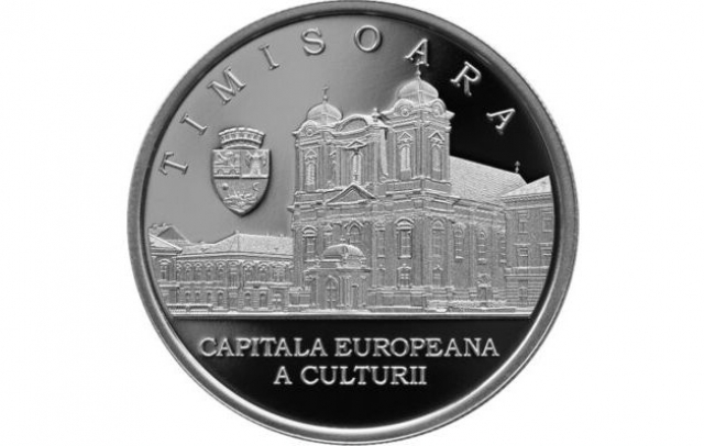 BNR a lansat moneda de argint Timişoara 2023 - Capitală Europeană a Culturii