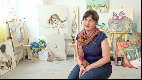 Biografii necesare. Norica Veșcă: „Eu sunt fata care nu pictează pentru oameni mohorâţi”| VIDEO